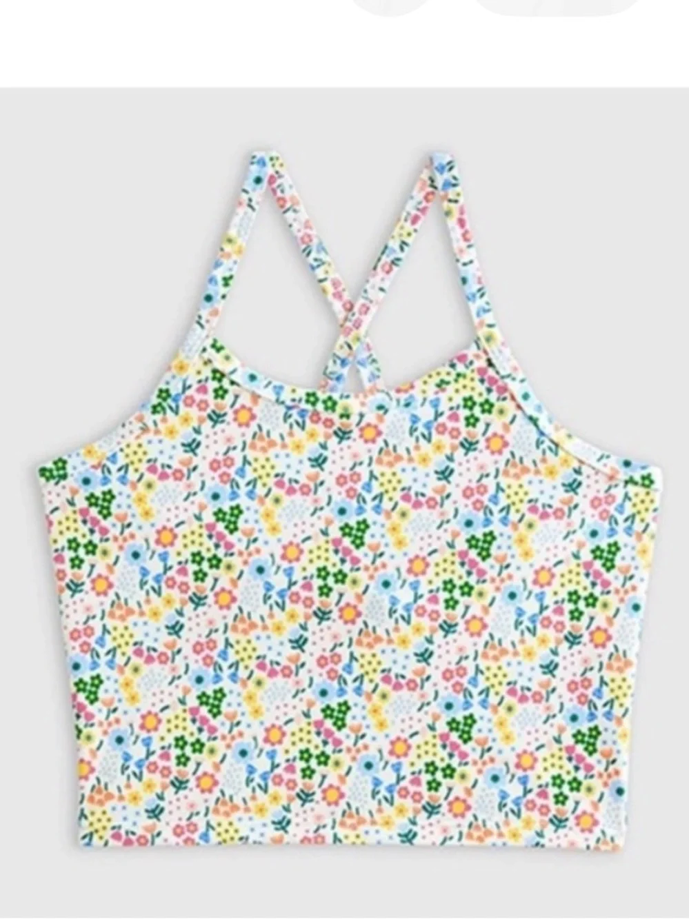 Quince tank or tankini top NWT sz 8 floral